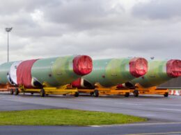 Fuselage sections of the passenger aircraft Airbus A320