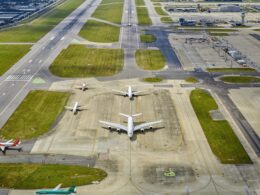 Gatwick view along runway