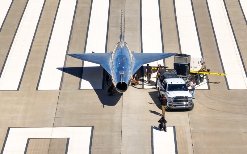 Hermeus Quarterhorse Mk 21 on runway Hermeus Quarterhorse Mk 21 on runway