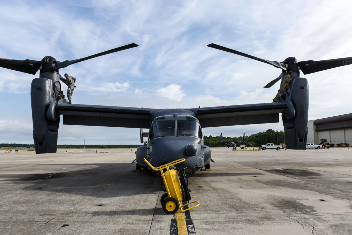Inspection of CV 22 Osprey Inspection of CV 22 Osprey