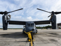 Inspection of CV 22 Osprey