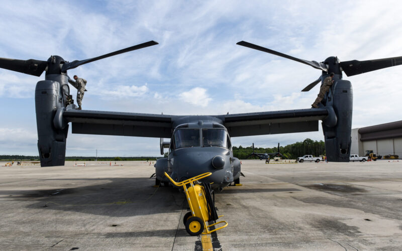 Inspection of CV 22 Osprey