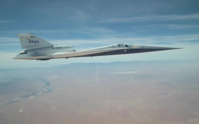 NASA X 59 test aircraft supersonic