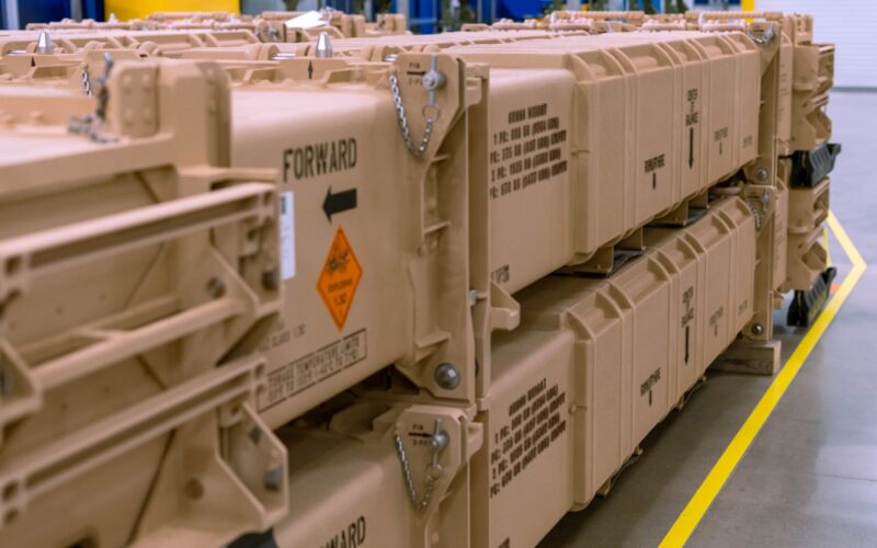 PAC 3 MSE interceptor missile crates