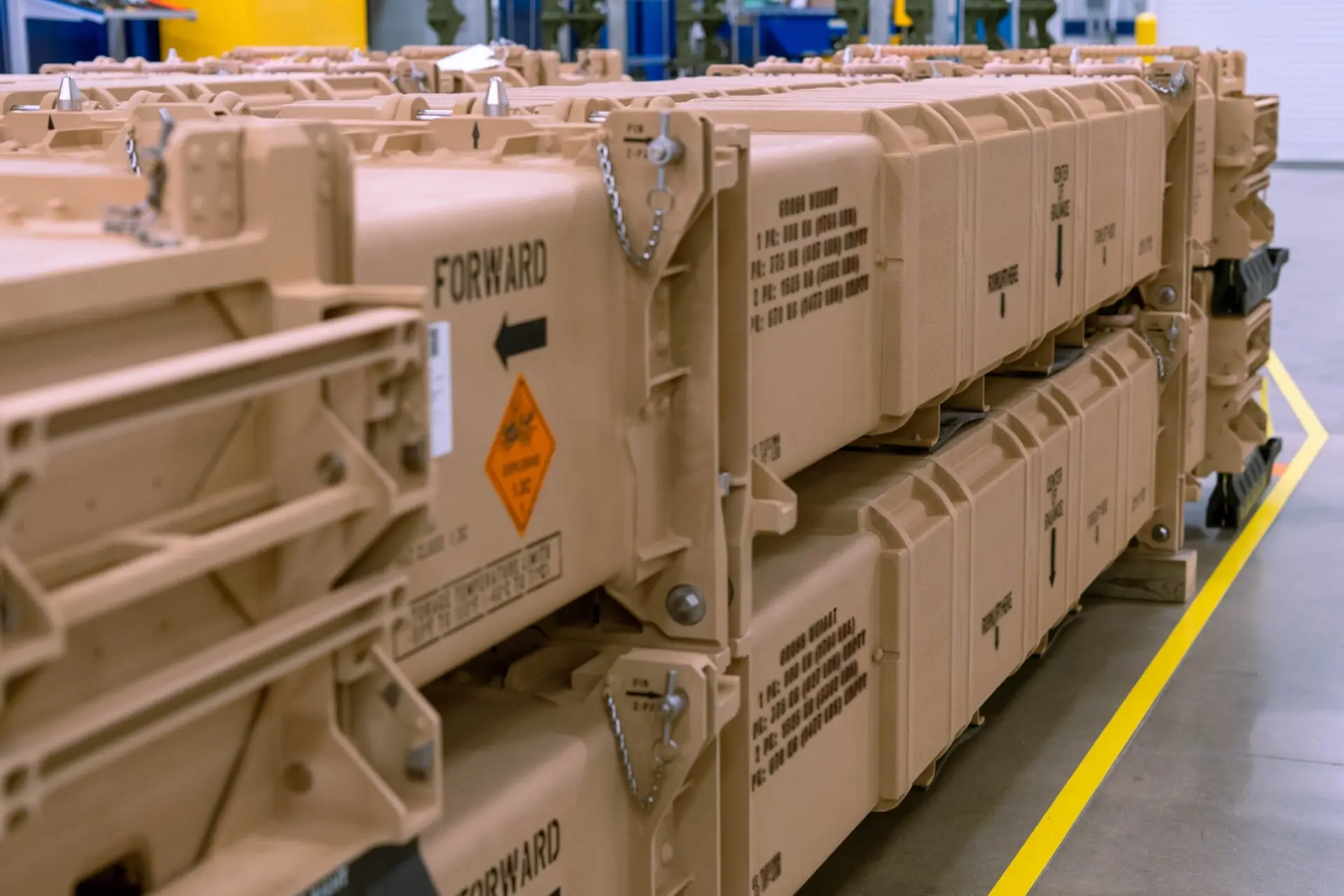 PAC 3 MSE interceptor missile crates