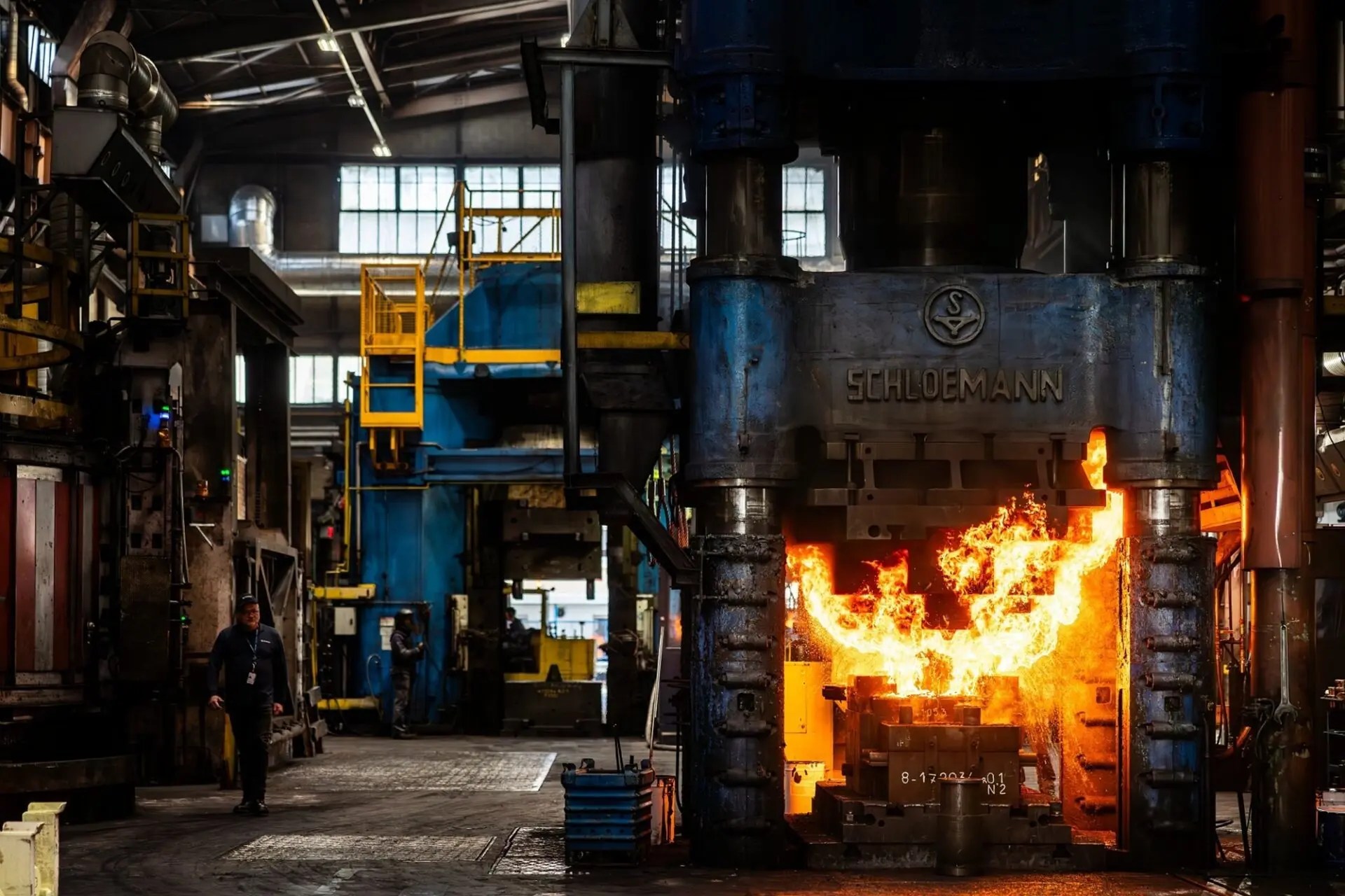 Safran forge hydraulic press
