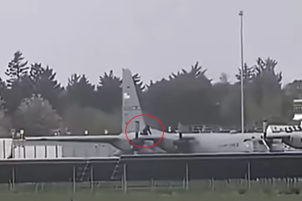 USAF C 130 damaged by intruder at Shannon Airport USAF C 130 damaged by intruder at Shannon Airport