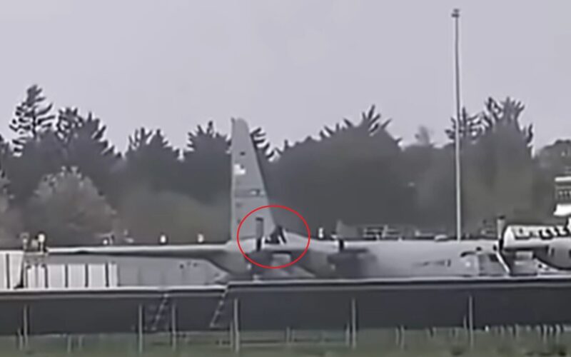 USAF C 130 damaged by intruder at Shannon Airport USAF C 130 damaged by intruder at Shannon Airport