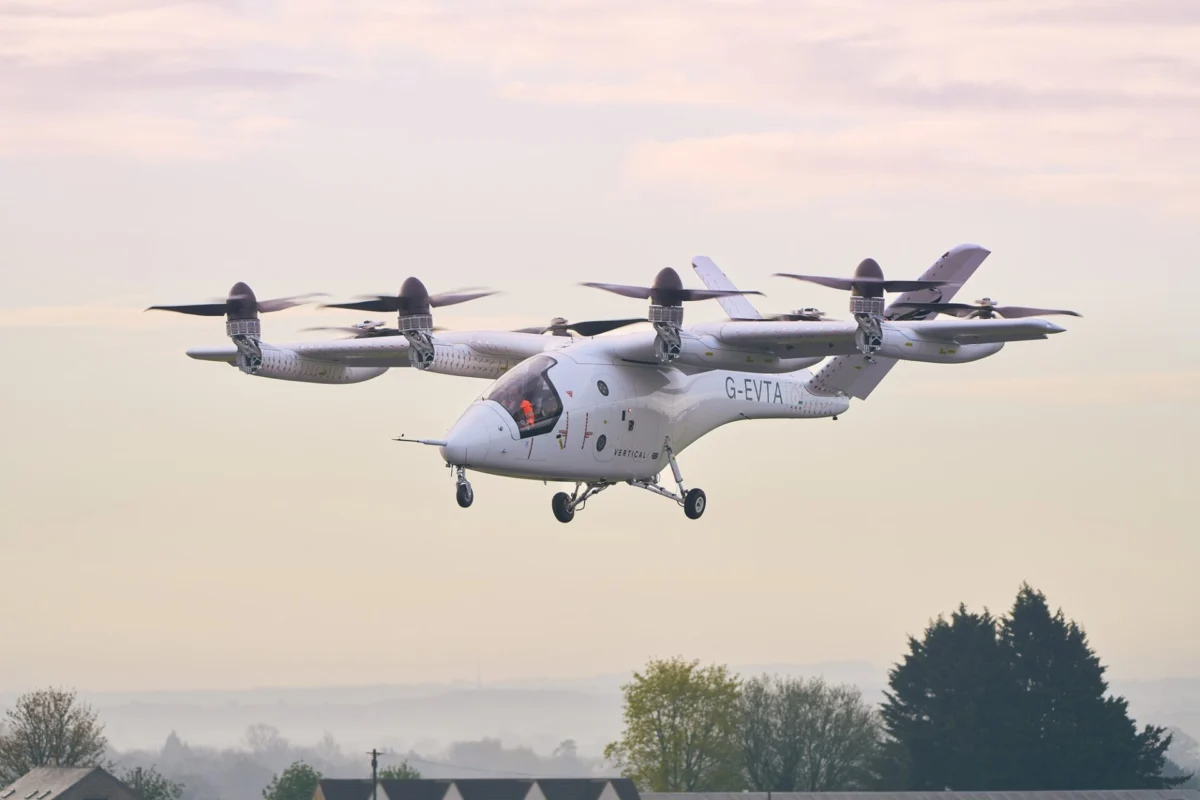 Vertical Aerospace eVTOL Transition Landing Vertical Aerospace eVTOL Transition Landing
