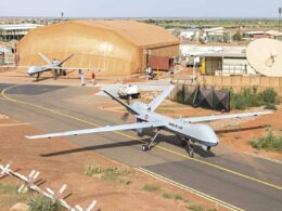 French Reaper drones during operations in Niamey