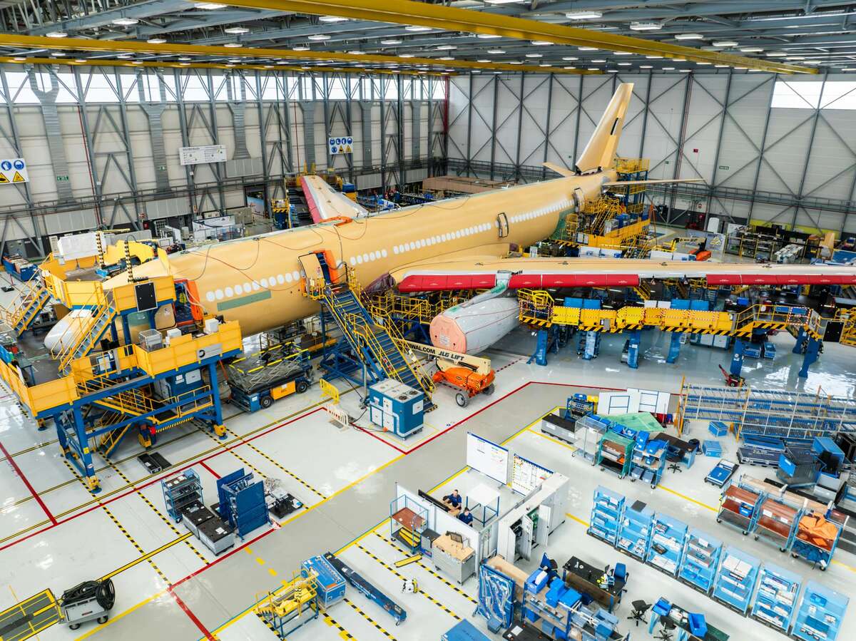 Airbus A330 MRTT conversion line Airbus A330 MRTT conversion line