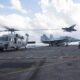 Aircraft aboard the Nimitz class aircraft carrier USS Abraham Lincoln