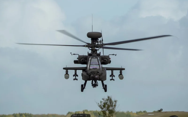 British Army Boeing Apache Attack helicopterH64E