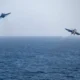 FA 18 Super Hornets and EA 18G Growlers USS Abraham Lincoln