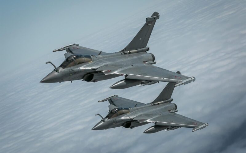 French Air and Space Force Rafale fighter aircraft over Siauliai Air Base Lithuania French Air and Space Force Rafale fighter aircraft over Siauliai Air Base Lithuania