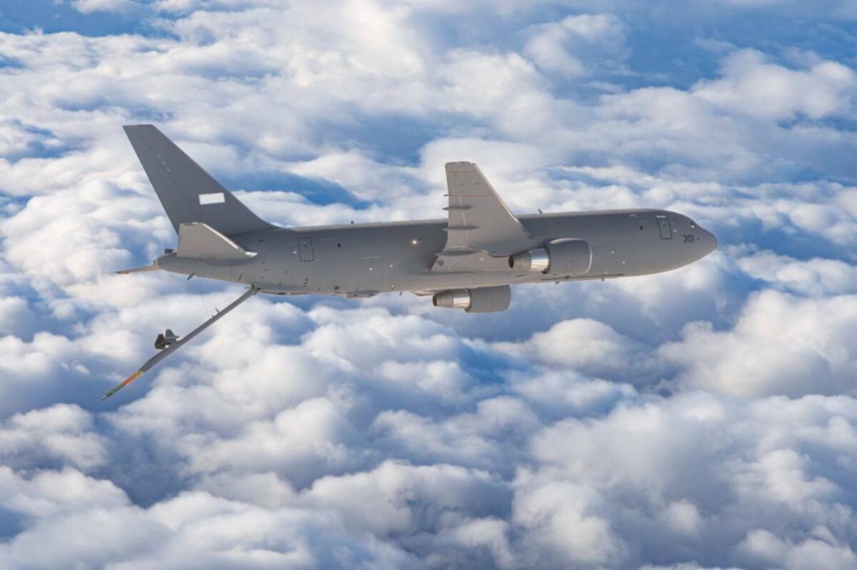Israels first KC 46 Gideon tanker completes maiden flight