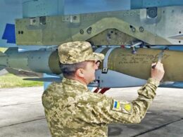 JDAM ER mounted on a Ukrainian Su 27