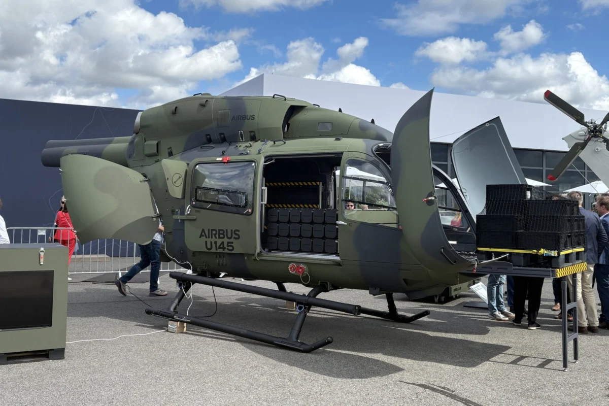 Airbus U145 uncrewed helicopter at ILA Berlin Airbus U145 uncrewed helicopter at ILA Berlin