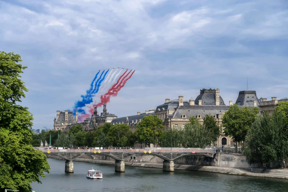 Patrouille de France during Bastille Day 2023 Patrouille de France during Bastille Day 2023