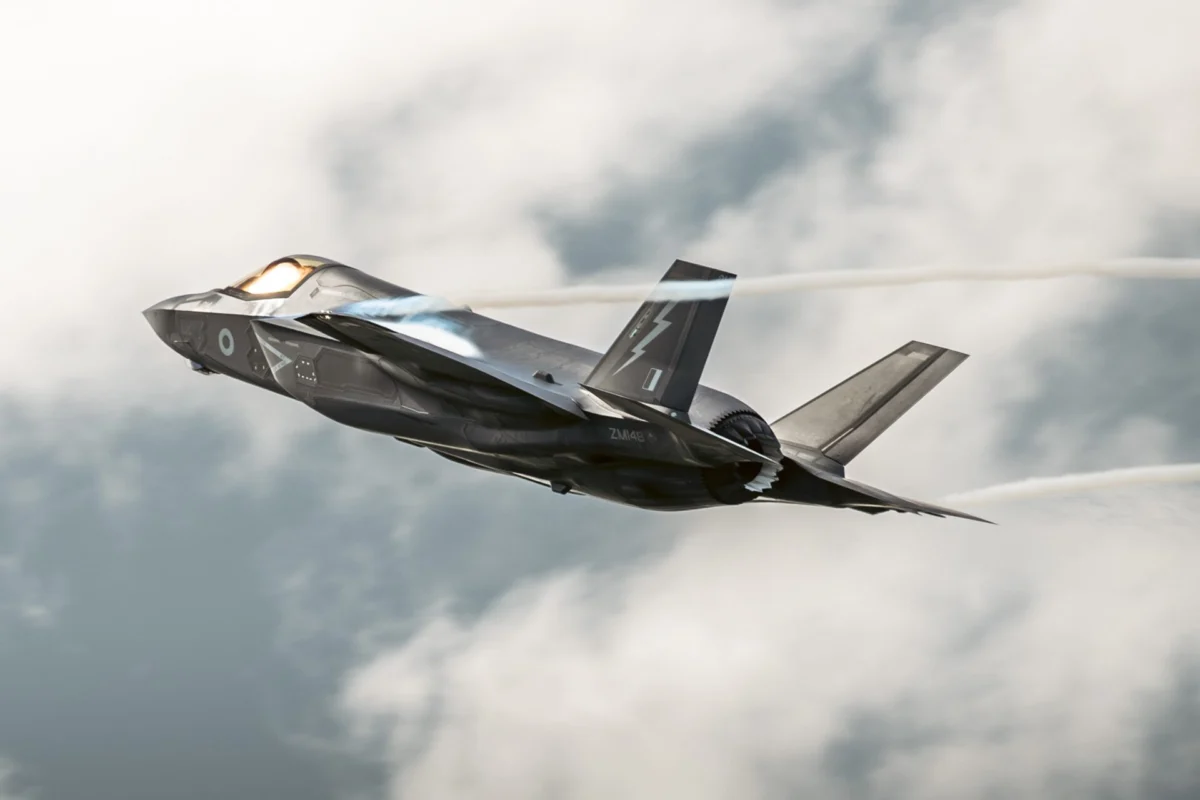 RAF F 35 Lightning fighter jet