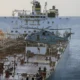 Royal Navy helicopter Russian oil tanker