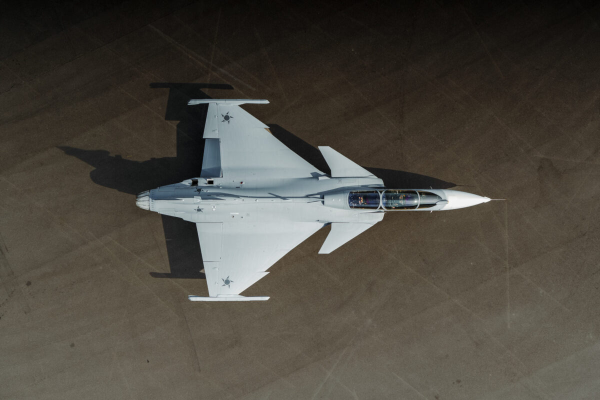 Saab Gripen F fighter Saab Gripen F fighter