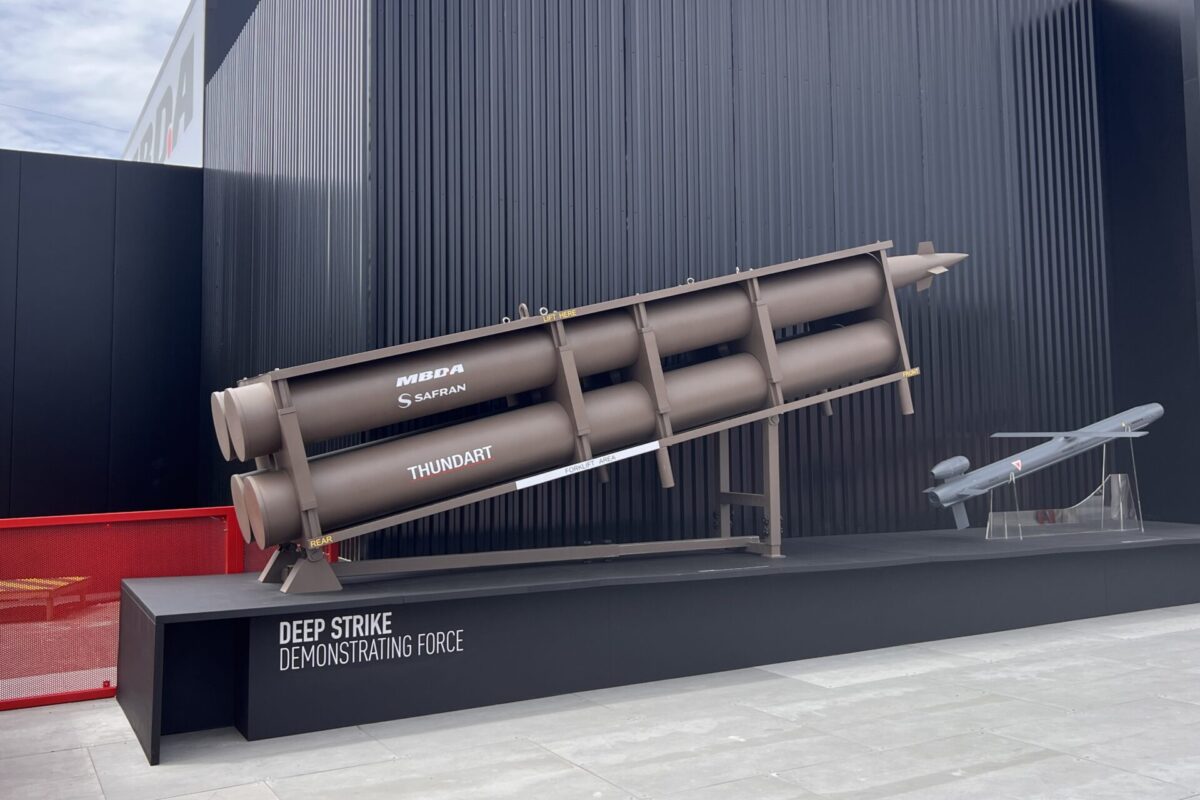 Thundart rocket presented by Safran and MBDA at Eurosatory 2026 Thundart rocket presented by Safran and MBDA at Eurosatory 2026