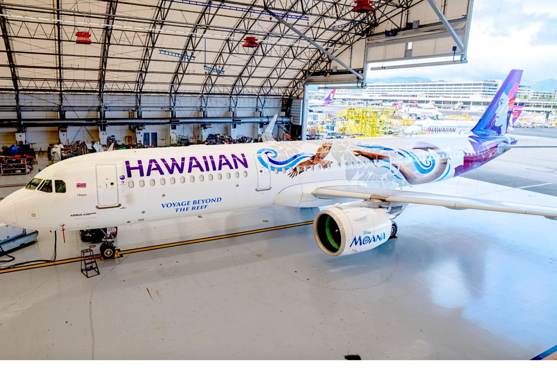 Hawaiian Airlines reveals Moana liveries on A321neo, A330, and Boeing 717