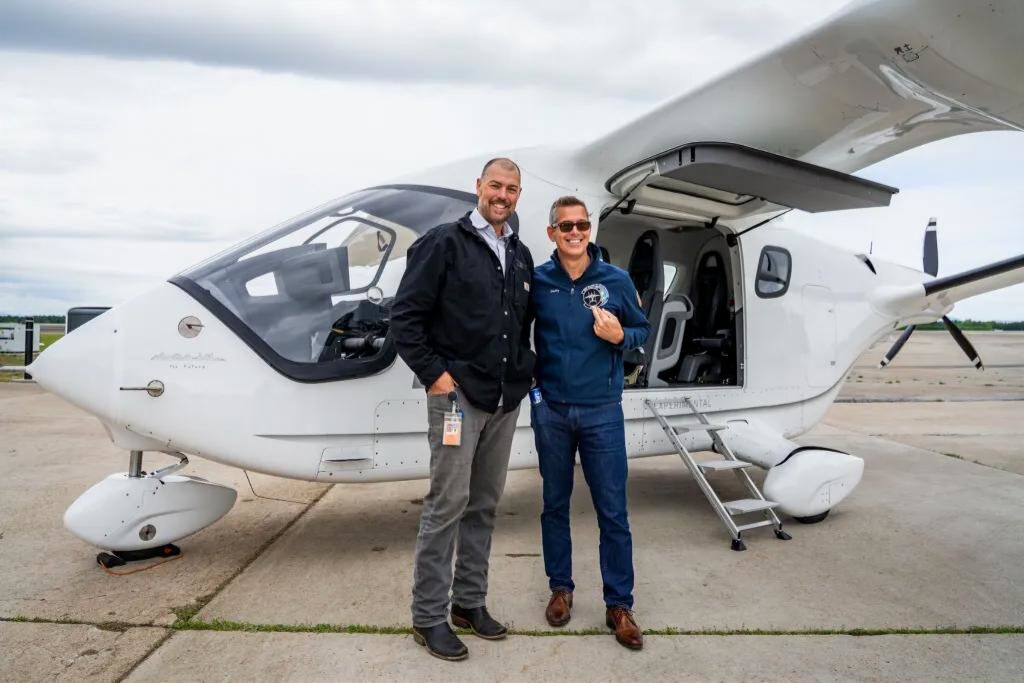 US Transportation Secretary Sean Duffy flies in Beta Alia eVTOL