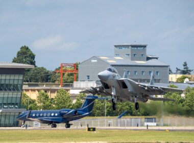 Farnborough Airshow 2024 Qatar Air Force Boeing F-15QA Eagle