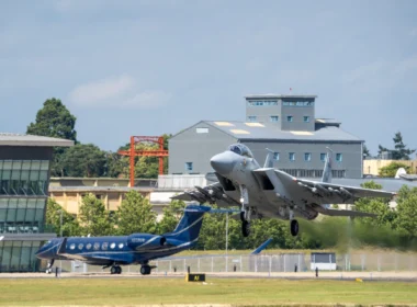 Farnborough Airshow 2024 Qatar Air Force Boeing F-15QA Eagle