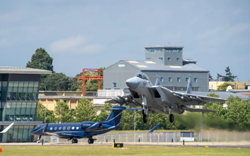 Farnborough Airshow 2024 Qatar Air Force Boeing F 15QA Eagle