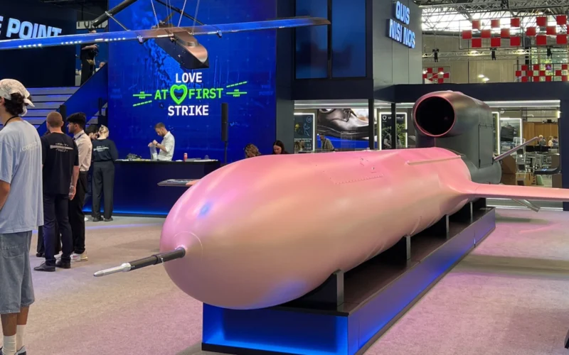 Flamingo missile at Fire Point stand in Eurosatory 2026