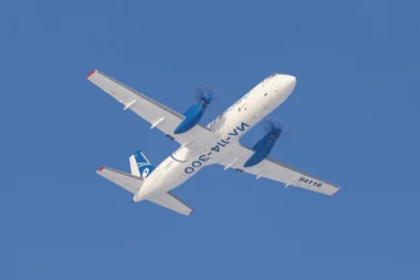 Ilyushin Il 114 300 flew to the Wings India exhibition