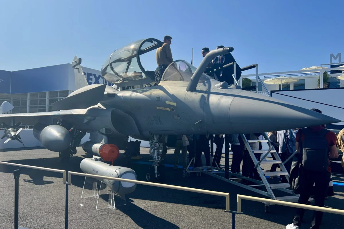 Rafale F5 mock up displayed at the Paris Air Show Rafale F5 mock up displayed at the Paris Air Show