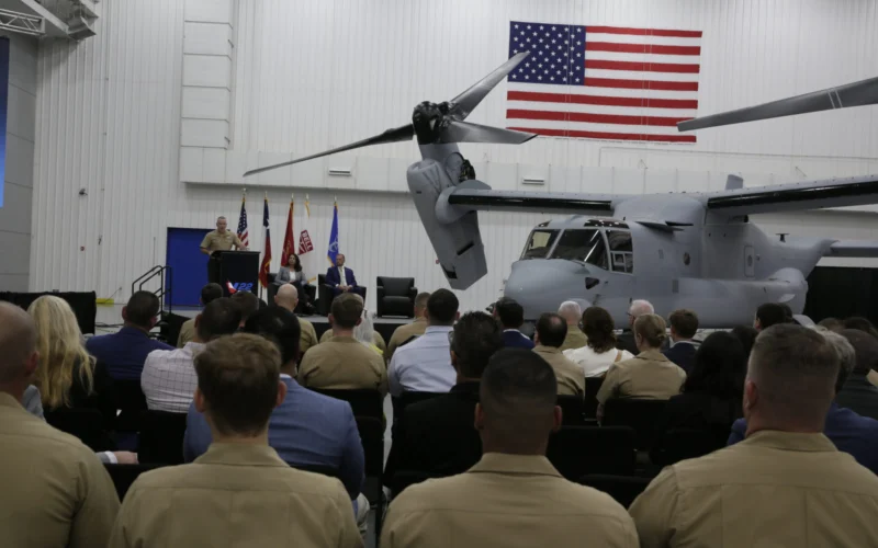 US Marine Corps receives its final MV 22 Osprey tiltrotor