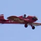 A Druine D31 Turbulent performs at the Cosford Air Show in June 2009
