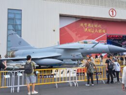 A J 10CE on display at Airshow China 2024 in Zhuhai