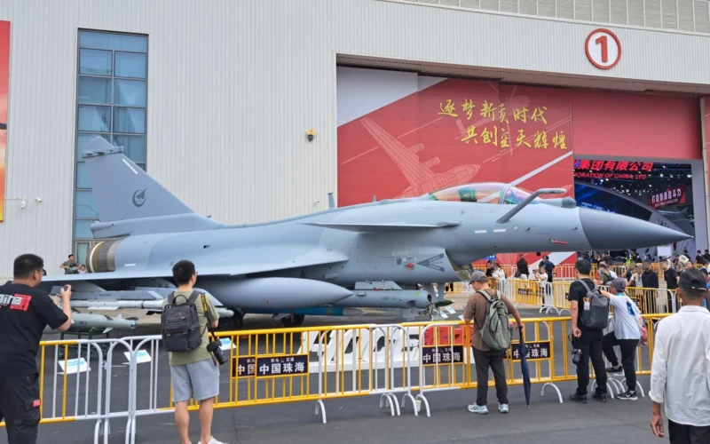 A J 10CE on display at Airshow China 2024 in Zhuhai