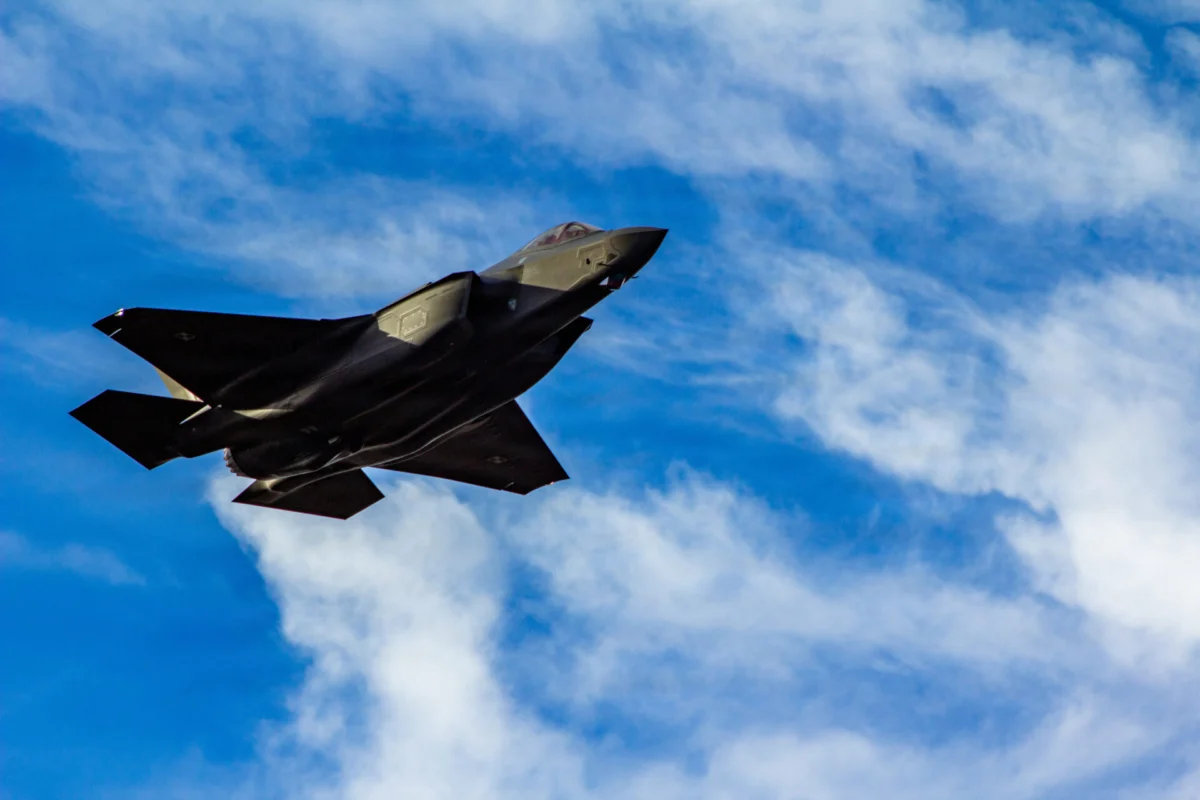Polands F 35 arriving at Ebbing ANGB Polands F 35 arriving at Ebbing ANGB