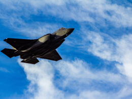 Polands F 35 arriving at Ebbing ANGB
