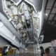 An AIM 424 Malice long range air to air missile inside the weapons bay of a US Navy F 35C Lightning II