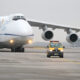 An Antonov An 124 taxis at LeipzigHalle Airport