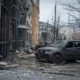 Consequences of a Russian bombing attack on Kyiv involving both ballistic missiles and drones