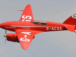 De Havilland DH88 Comet G ACSS Grosvenor House in flight