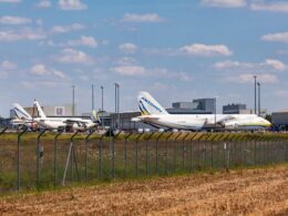 Four Antonov 124 Leipzig Airport