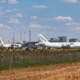 Four Antonov 124 Leipzig Airport