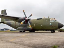 German Air Force C 160 Transall transport aircraft