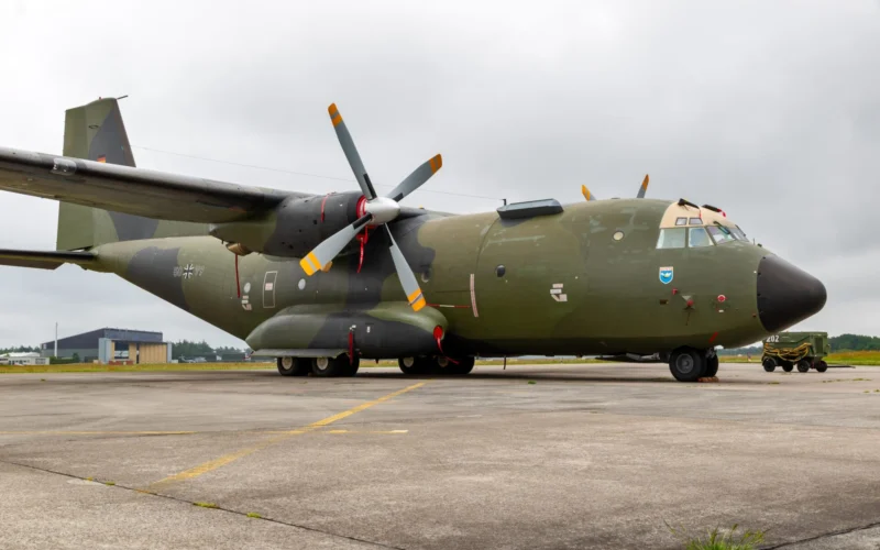 German Air Force C 160 Transall transport aircraft