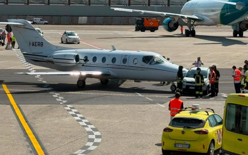 Hawker Beechcraft 400A crash Milan